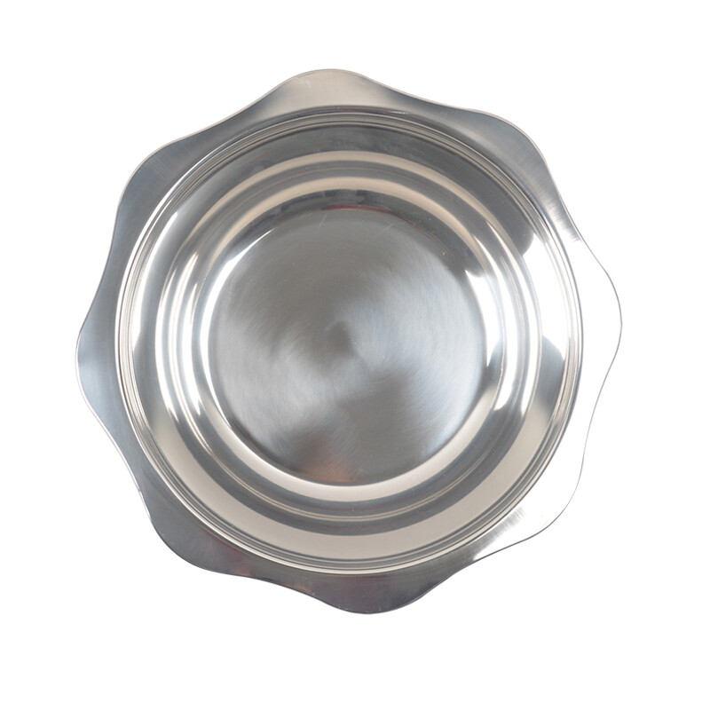 火锅电磁炉配套不锈钢清汤锅太阳盆火锅锅口径32厘米适合2-8个人用 不锈钢清汤锅