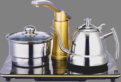 鑫虎牌不锈钢快速电热水壶套装 厂家直批，定制您的商务与生活美学