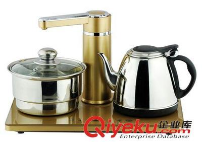 厂家推出新款自动吸水电热水壶不锈钢套壶带消毒锅特价批发